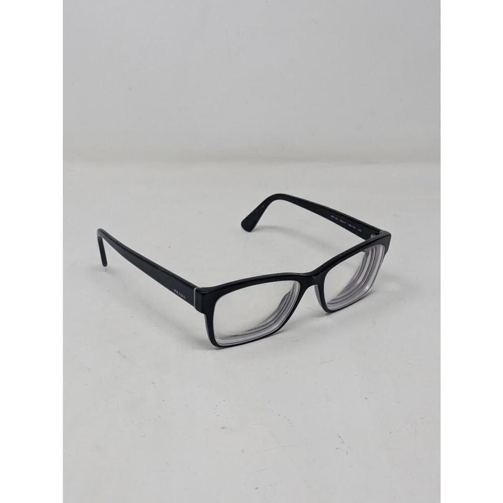 PRADA VPR 15V-F 53-17-145 1AB-10 Black Silver Made In Italy